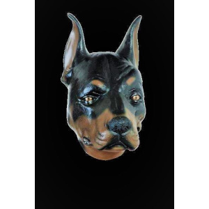 DOBERMAN DOG HEAD MASK