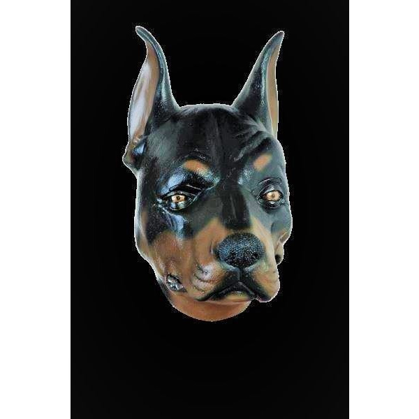 DOBERMAN DOG HEAD MASK