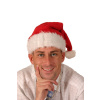 HAT SANTA PLUSH WITH PLUSH TRIM 40CM