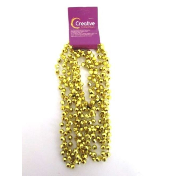 GOLD TRIPLE BEAD NECKLACE