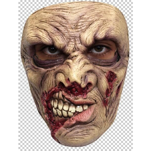 RIPPED MOUTH ZOMBIE MASK