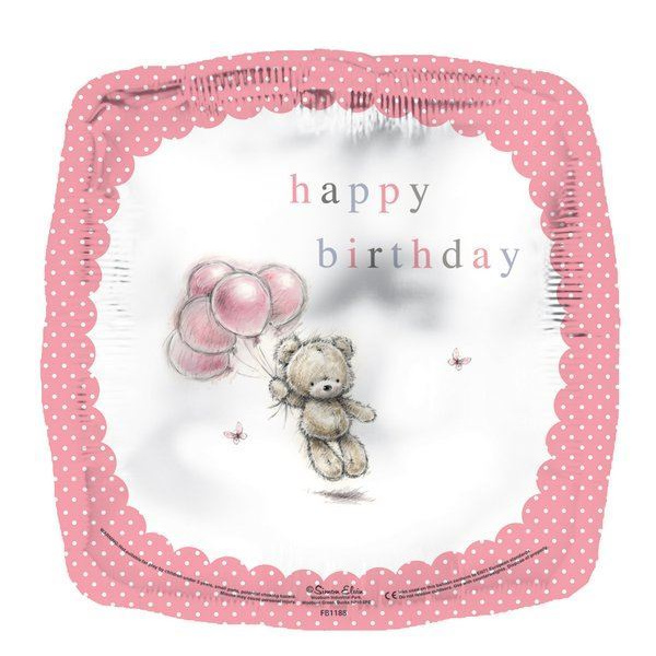 BALLOON FOIL HAPPY BIRTHDAY SQUARE