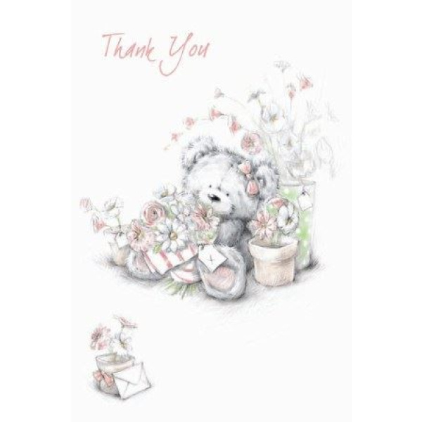 THANK YOU CARD OPEN CUTE SINGLE