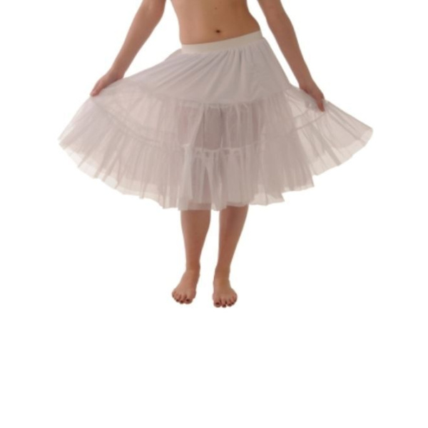 PETTICOAT WHITE MID LENGTH X LAR