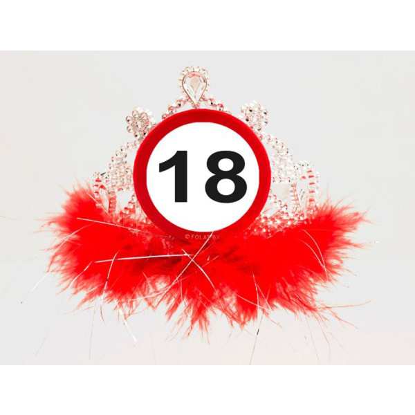 TIARA TRAFFIC SIGN 18TH BIRTHDAY