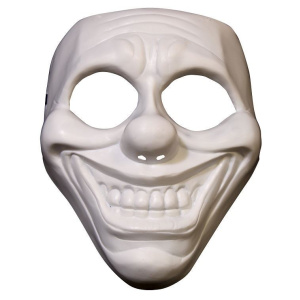 MASK FACE PLASTIC CLOWN