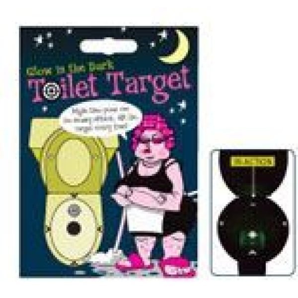 BRITISH MAID TOILET TARGET, GLOWS IN THE