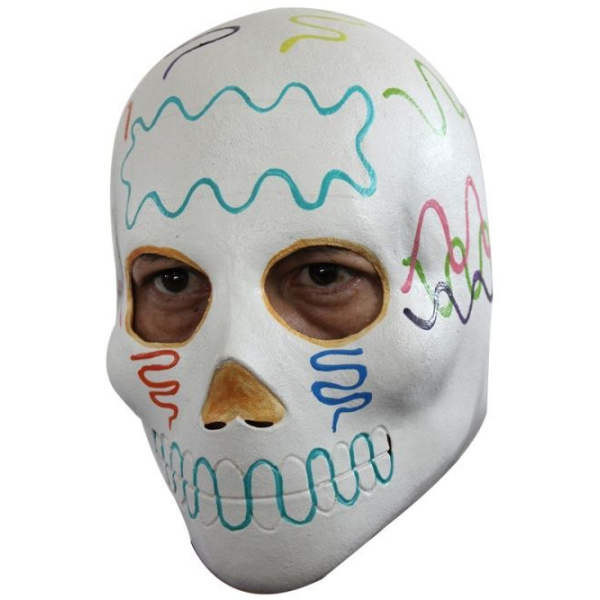 SUGAR SKULL DAY OF THE DEAD HEAD MASK