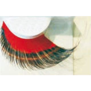 EYE LASHES FUN BLACK & RED LONG