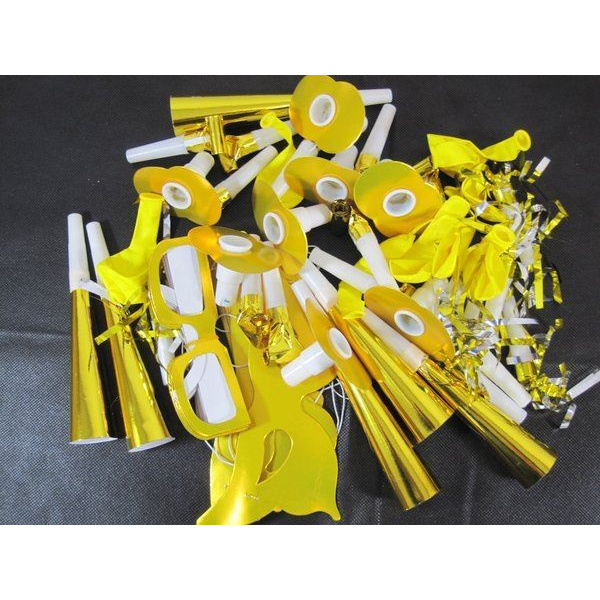 60 PIECE PARTY NOVELTY KIT GOLD