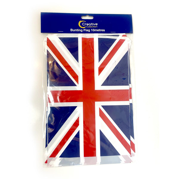 UNION JACK BUNTING 10M WITH 15 RECT FLAG