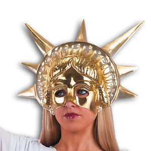 MASK FACE THEATRE STATUE OF LIBERTY GOLD