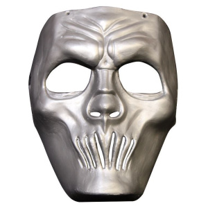 MASK FACE PLASTIC MOUTHLESS SILVER