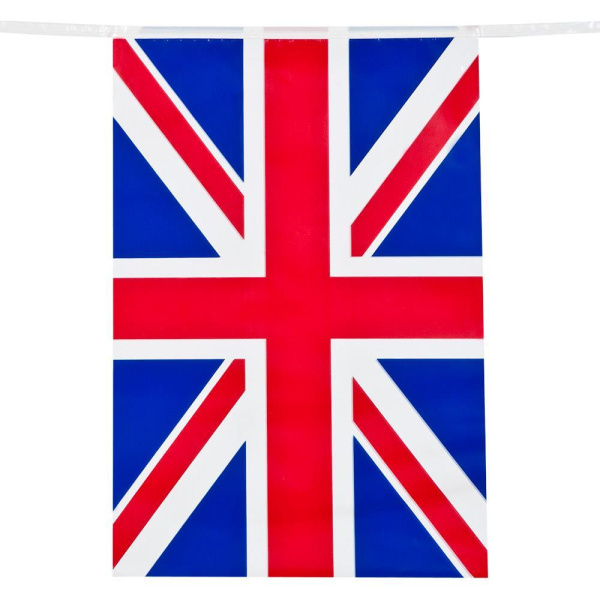 UNION JACK BUNTING 10M WITH 15 RECT FLAG