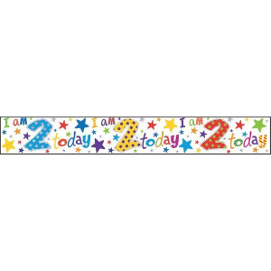 BANNER HAPPY BIRTHDAY AGE 2 (BOY)