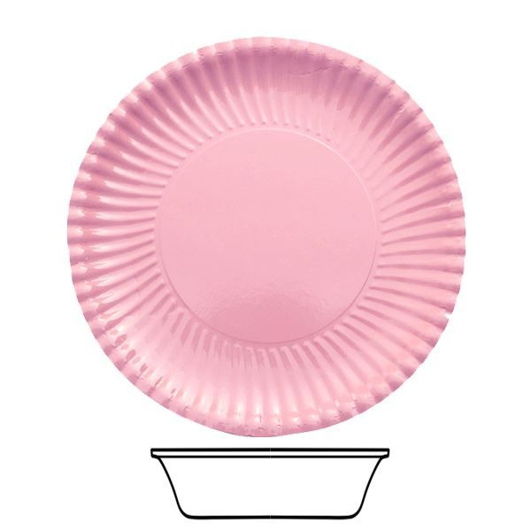 BOWLS CARD 15CM PINK 10'S