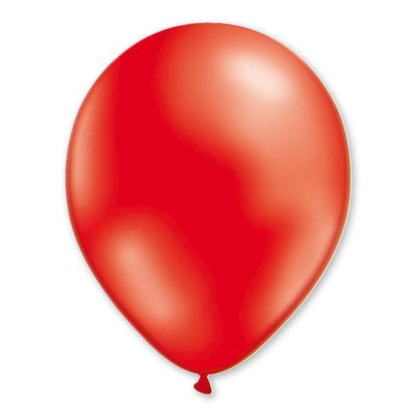 BALLOON METALLIC 13CM RED X1000