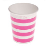 CUPS STRIPE CARD 250CC PINK 10'S