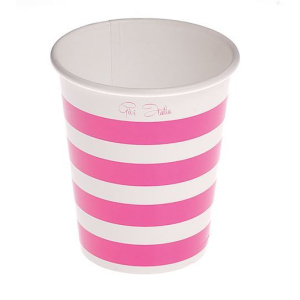 CUPS STRIPE CARD 250CC PINK 10'S