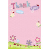 PALE PINK THANKYOU CARD WITH ENVELOPE