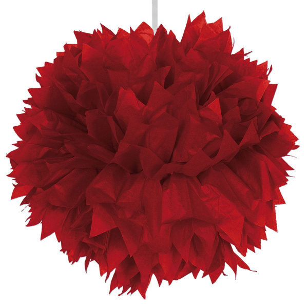 POMPOM LIGHT RED 30CM