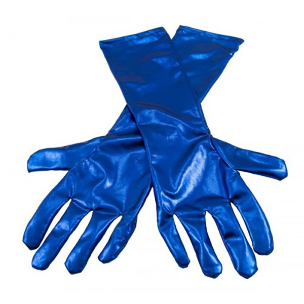 GLOVES METALLIC BLUE