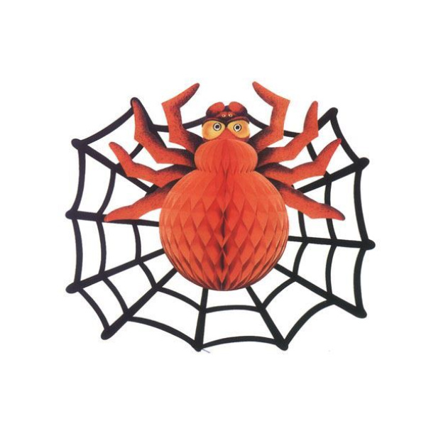 SPIDER & SPIDERWEB 36X46CMS HALLOWEEN