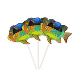 PICKS TO PARTY TROPICAL FISH 15CM 8'S