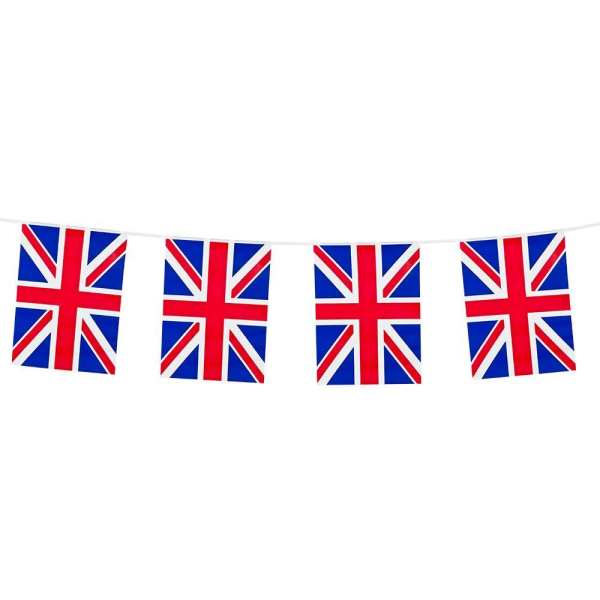 UNION JACK BUNTING 10M WITH 15 RECT FLAG