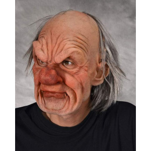 GRUMPY OLD MAN MOVING MOUTH HEAD MASK