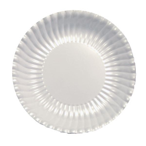 PLATES CARD 23CM PEARL WHITE 10'S