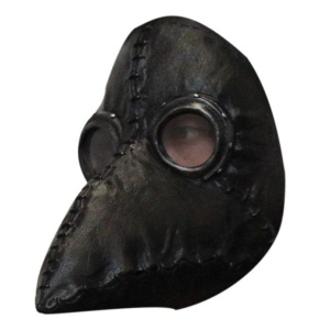 MASK FACE STEAMPUNK PLAGUE DOCTOR BLACK