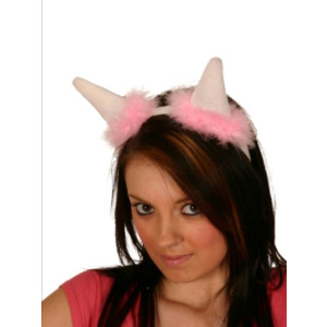 PINK FLUFFY NIPPLE HEAD BAND #HEN