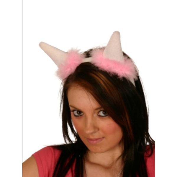 PINK FLUFFY NIPPLE HEAD BAND #HEN