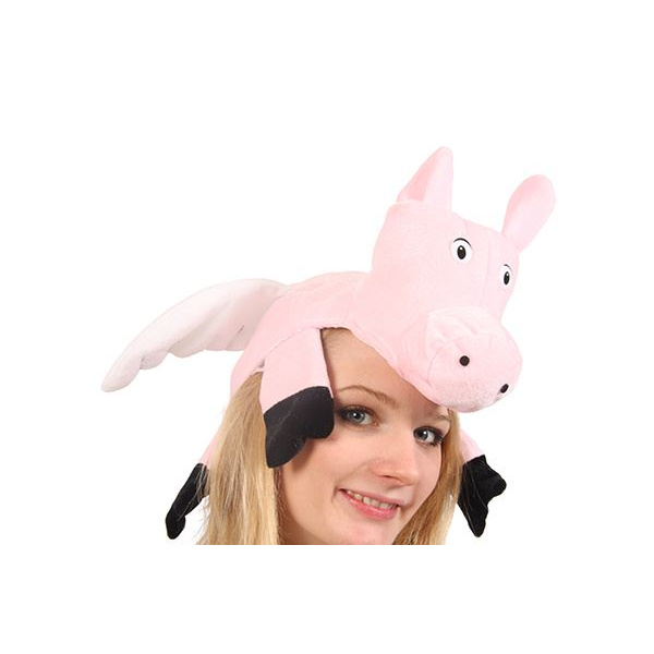 HAT ANIMAL PIG WITH WINGS