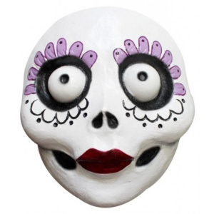 DAY OF THE DEAD PURPLE EYES FACE MASK