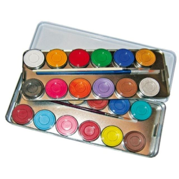 METAL PAINT BOX 24 COLOURS