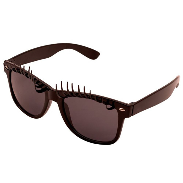 GLASSES WITH EYELASHES BLACK