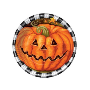 PLATES HALLOWEEN PARTY 17CM 6S