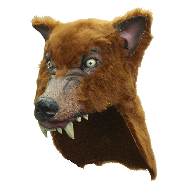 MASK HELMET WOLF BROWN