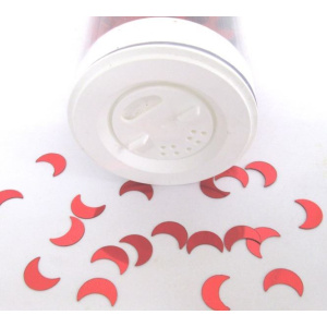 RED MOONS TABLE DECOR CONFETTI 100G