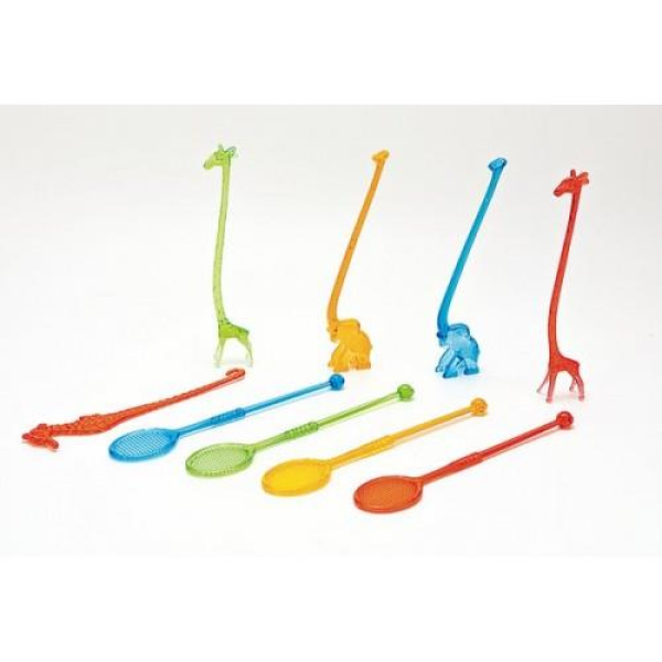 STIRRERS PLASTIC ASSTD 15CM 6'S