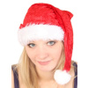 HAT SANTA PLUSH WITH PLUSH TRIM 40CM