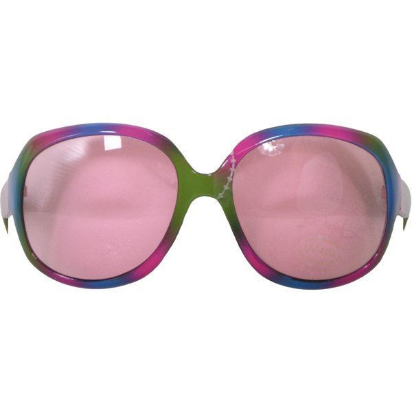 BLUE/PINK/GREEN MARBLED EFFECT SUNGLASES