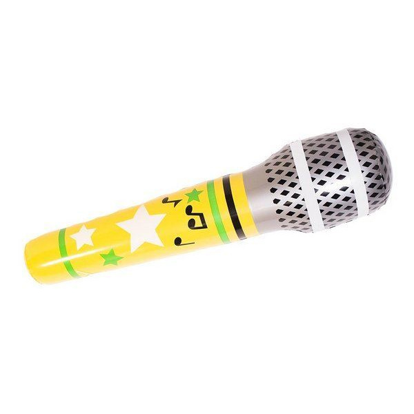 INFLATABLE MICROPHONE MEGA ASSTD 86CM