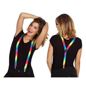 RAINBOW BRACES WITH METAL FASTENERS