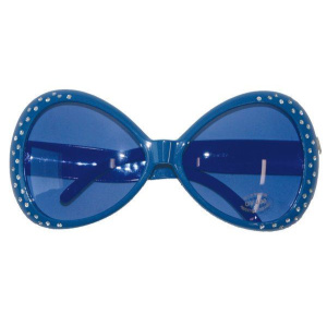 STATEMENT SUNGLASSES ROYAL BLUE OVAL