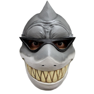 MASK FACE FUNNY ANIMAL SHARKY C/W GLASS