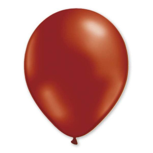 BALLOON METALLIC HELIUM 28CM BURGUNDY 50