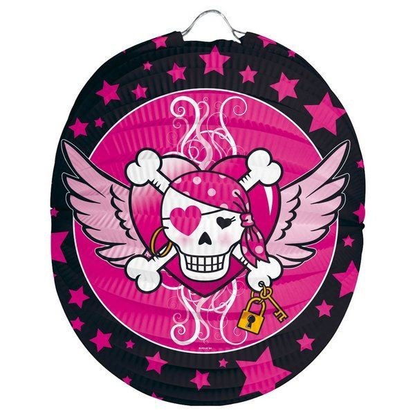 LANTERN PIRATE GIRL BIRTHDAY 22CM